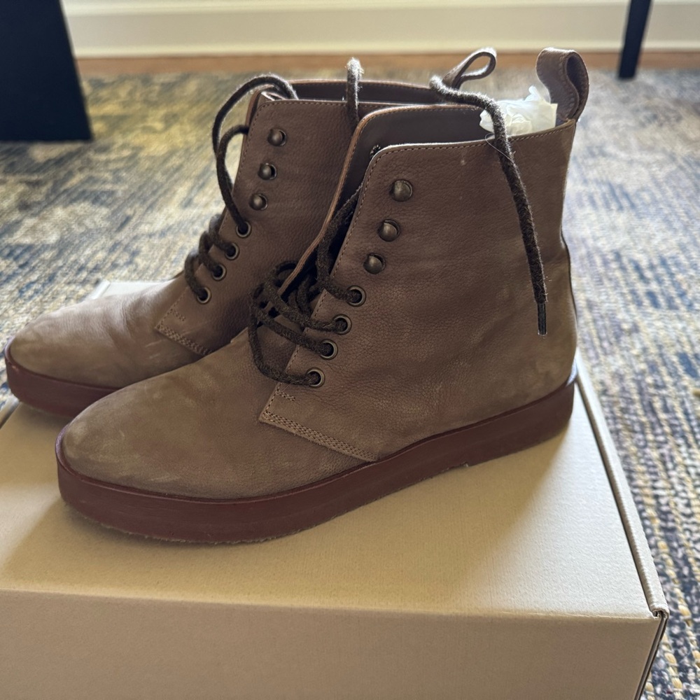 Jenni Kayne Oiled Leather Canyon Boot in Stone